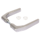 Anodized aluminum handle pair