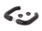 Black anodized aluminum handle pair