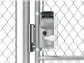 Chain link tension bar adapter Chain link tension bar adapter