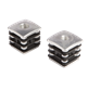 Aluminum reinforced post plug for hinges Aluminum reinforced post plug for hinges