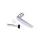 Modern half handle set in aluminum Modern half handle set in aluminum
