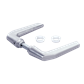 Handle pair in aluminum for insert locks Handle pair in aluminum for insert locks