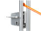 Surface mounted gate lock