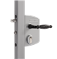 Surface mounted gate lock