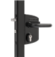 Surface mounted gate lock