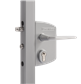 Surface mounted gate lock