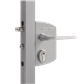 Surface mounted gate lock