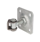 Vandal-proof one way 90° hinge with adjustable steel wall plate