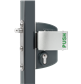 Surface mounted anti-panic gate lock