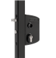 Surface mounted gate lock